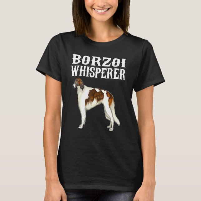 Borzoi Whisperer Dog T-Shirt (Front)