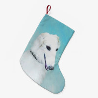 Borzoi (White) Painting - Cute Original Dog Art