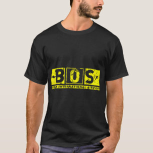Bos Logan International Airport Taxiway Sign Pilot T-Shirt