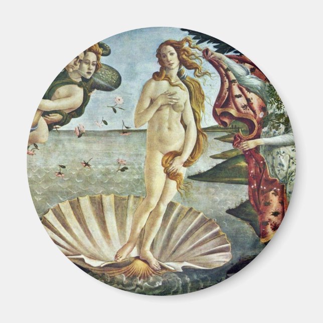 Bosanski: Roä'Enje Venere.,  By Sandro Botticelli Magnet (Front)