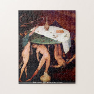 Bosch - Anthony Altar -Temptation of St Anthony Jigsaw Puzzle