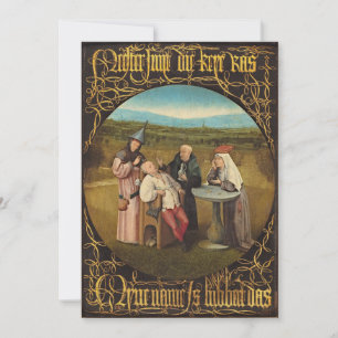 Bosch Hieronymus - Extracting The Stone Of Madnes Thank You Card