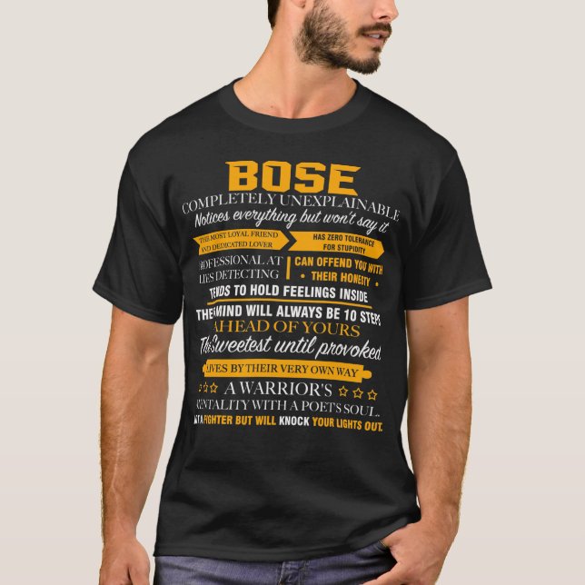 BOSE completely unexplainable T-Shirt (Front)