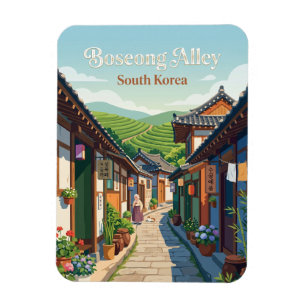 Boseong Alley, Boseong South Korea Magnet