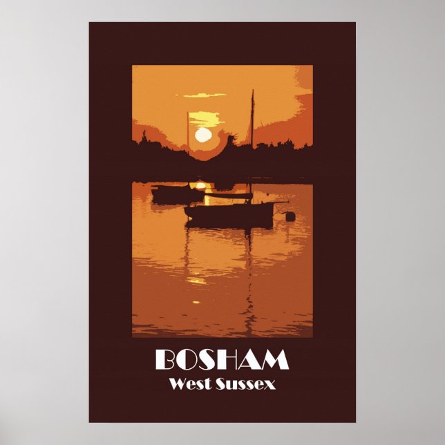 Bosham 1920s retro-style poster (Front)