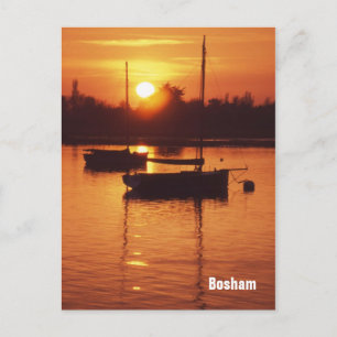 Bosham sunset postcard