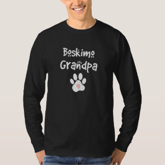 Boskimo Grandpa American Eskimo Boston Terrier Mix T-Shirt