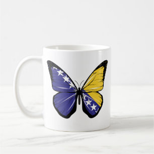 Bosnia and Herzegovina Butterfly Flag Coffee Mug
