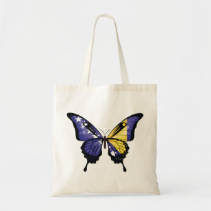 Bosnia And Herzegovina Butterfly Flag Sticker Tote Bag
