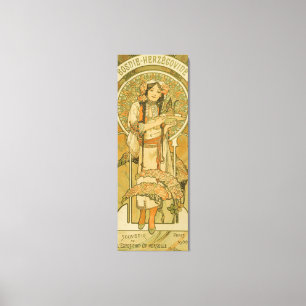 Bosnia and Herzegovina by Alphonse Mucha 1900 Canvas Print