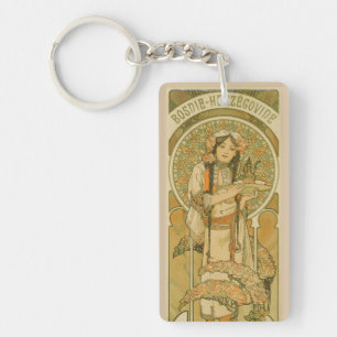 Bosnia and Herzegovina by Alphonse Mucha (1900) Key Ring