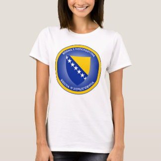 Bosnia and Herzegovina Coat of Arms Circle Shape T-Shirt