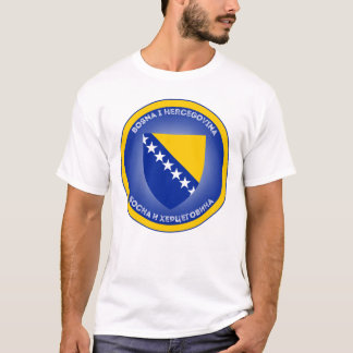 Bosnia and Herzegovina Coat of Arms Circle Shape T-Shirt
