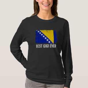 Bosnia And Herzegovina Flag Best Gigi Ever Family T-Shirt