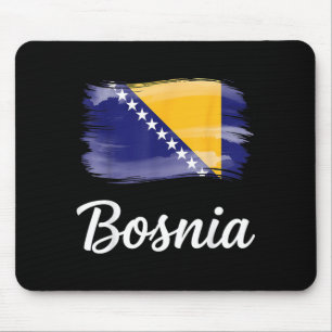 Bosnia And Herzegovina Flag Bosnian Pride Mouse Pad