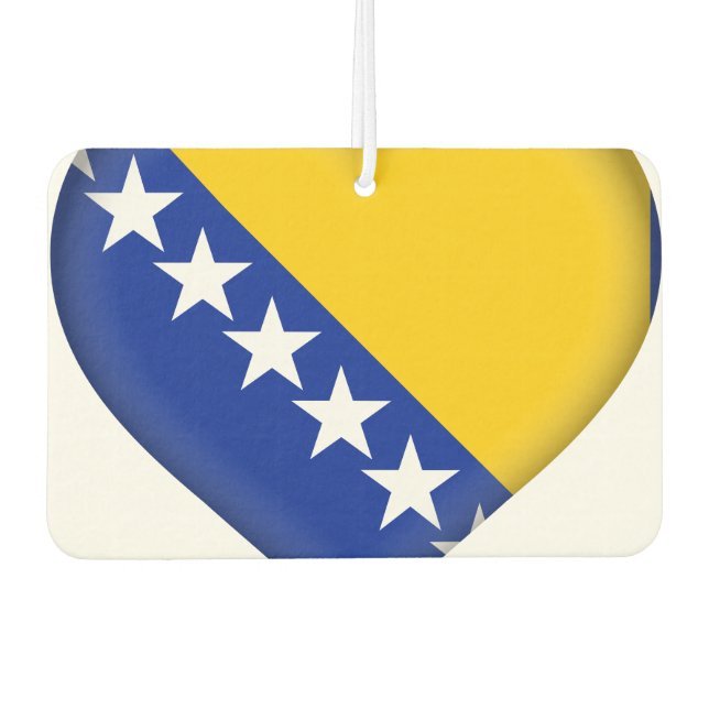 Bosnia and Herzegovina Flag Car Air Freshener (Front)