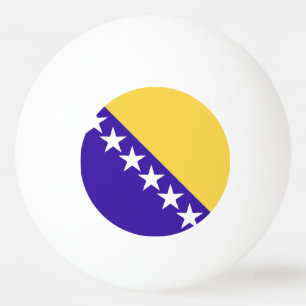 Bosnia and Herzegovina Flag Emblem Ping Pong Ball