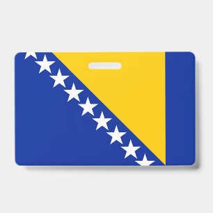 Bosnia and Herzegovina Flag ID Badge