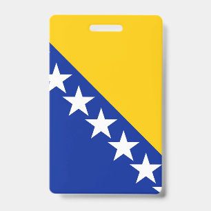Bosnia and Herzegovina Flag ID Badge