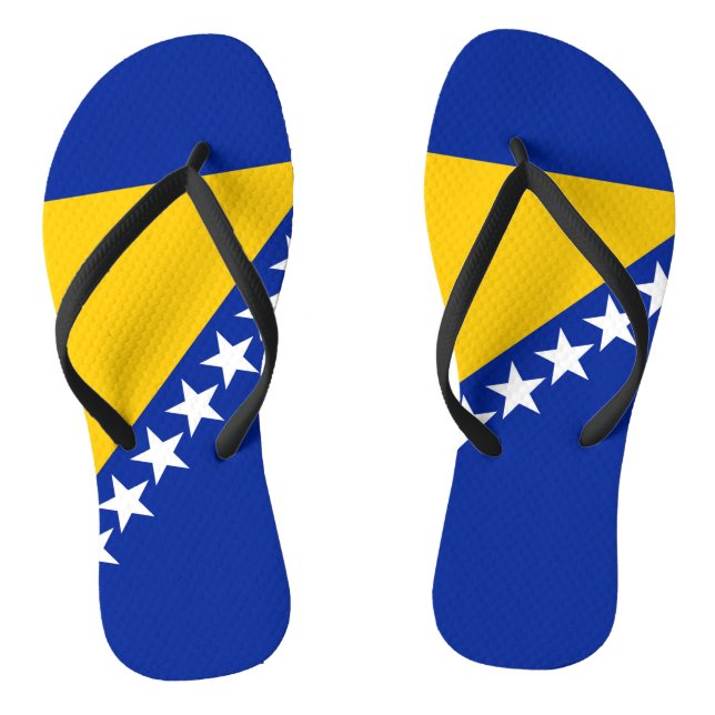 Bosnia and Herzegovina Flag Jandals (Footbed)