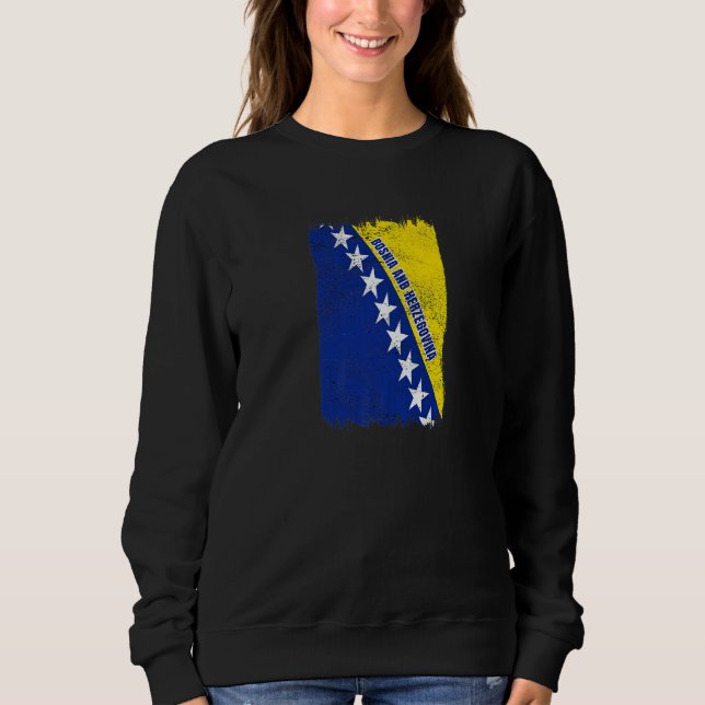 Bosnia and Herzegovina flag national flag Sweatshirt (Front)