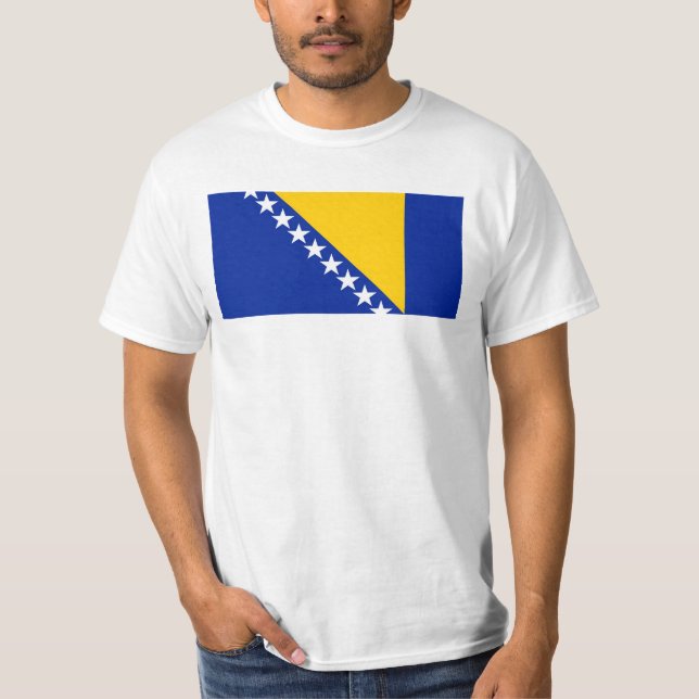 Bosnia and Herzegovina Flag T-Shirt (Front)