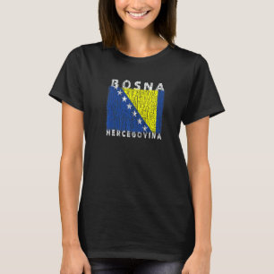 Bosnia and Herzegovina Flag Used Look For Bosnians T-Shirt