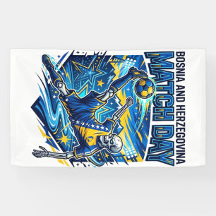 Bosnia and Herzegovina Match Day Skeleton Striker Banner