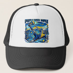 Bosnia and Herzegovina Match Day Skeleton Striker Trucker Hat