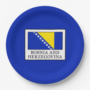 Bosnia and Herzegovina Paper Plate