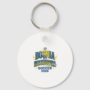 Bosnia and Herzegovina Soccer 2026 Soccer Bold Cou Key Ring