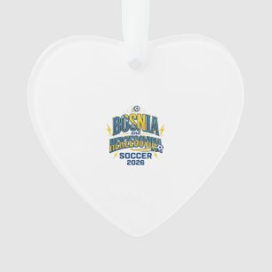 Bosnia and Herzegovina Soccer 2026 Soccer Bold Cou Ornament