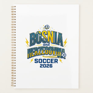 Bosnia and Herzegovina Soccer 2026 Soccer Bold Cou Planner