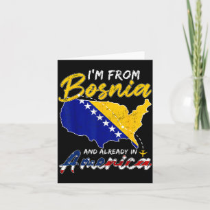 Bosnia And Herzegovina Team Funny From Bosnia In Card