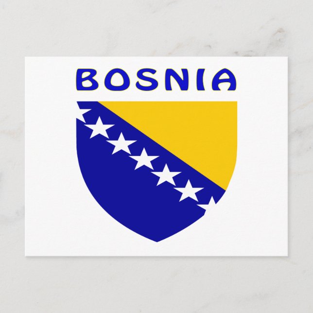 BOSNIA Coat Of Arms Postcard (Front)