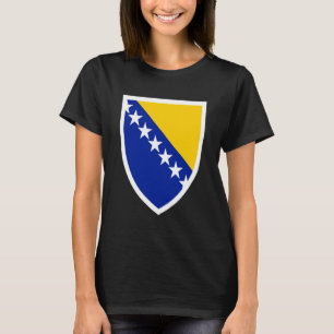Bosnia Emblem Flag Proud Bosnian T-Shirt