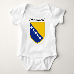 Bosnia Flag Baby Bodysuit