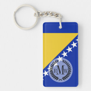 Bosnia Flag Key Ring
