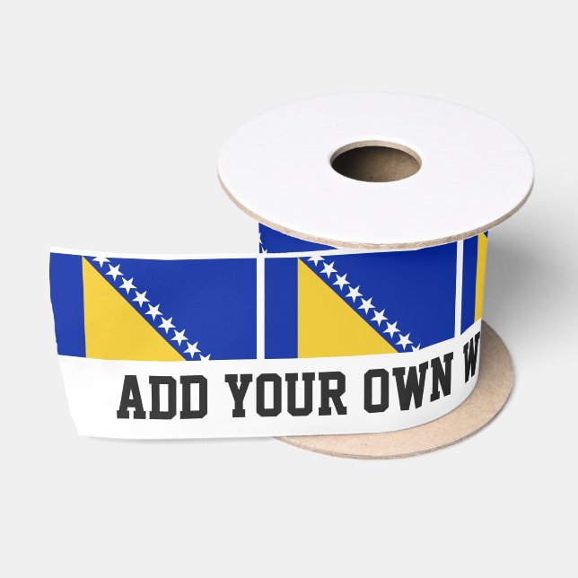 Bosnia Flag Satin Ribbon (Spool)
