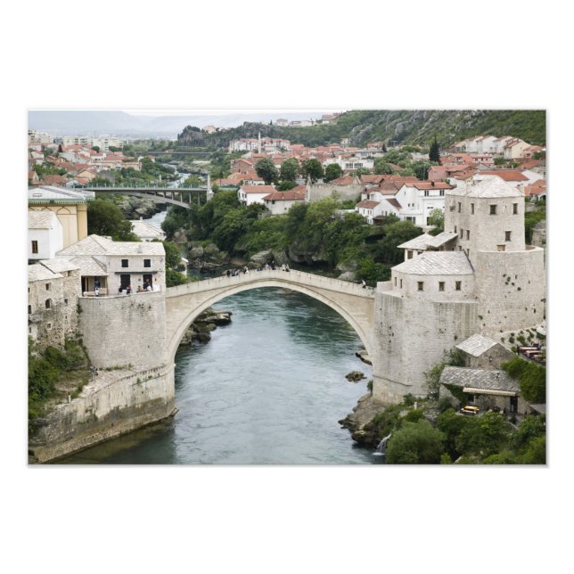 Bosnia-Hercegovina - Mostar. The Old Bridge Photo Print (Front)