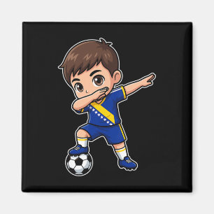 Bosnia-herzegovina Dab Kid Goal Cartoon Bosnia Fla Magnet
