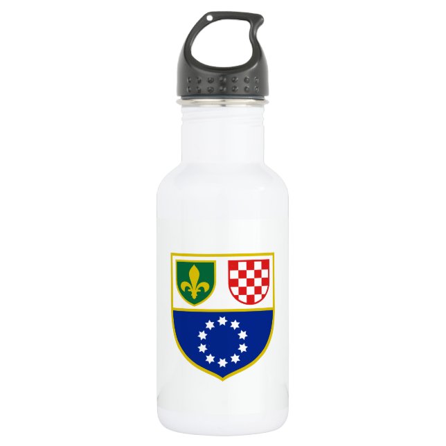 Bosnia Herzegovina Federation Flag 532 Ml Water Bottle (Front)