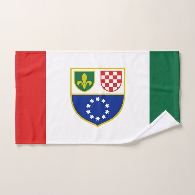 Bosnia Herzegovina Federation Flag Bath Towel Set (Hand Towel)