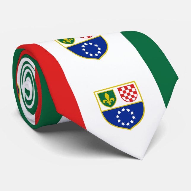 Bosnia Herzegovina Federation Flag Tie (Rolled)