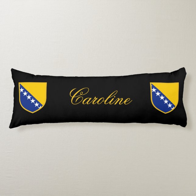 Bosnia Herzegovina Flag Body Cushion (Front)