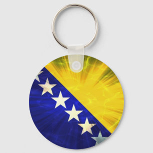 Bosnia Herzegovina Flag Key Ring