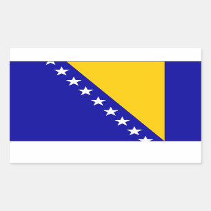 Bosnia Herzegovina flag Rectangular Sticker