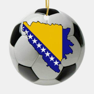 Bosnia-Herzegovina football soccer ornament