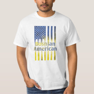 Bosnian American Flag T-Shirt