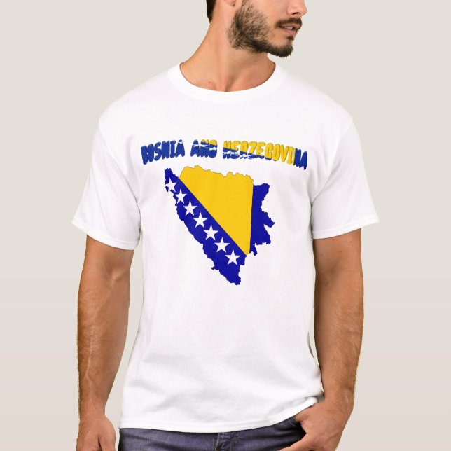 Bosnian country flag T-Shirt (Front)